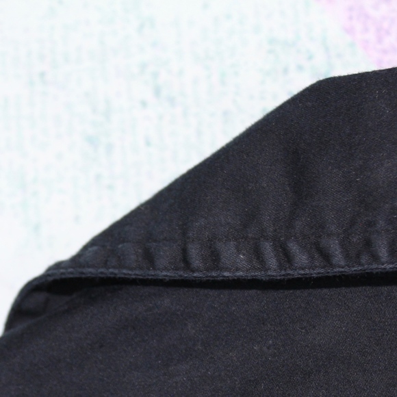 Lane Bryant Black Cotton Spandex Stretch Button - Picture 4 of 4